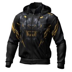 Bluza męska sportowa rozpinana z kapturem EXTREME HOBBY BLACK PANTHER. Czarne bluzy sportowe męskie EXTREME HOBBY, bez wzorów, z poliesteru, sportowe, bez kołnierzyka, bez ramiączek. Za 259.00 zł.