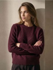 Sweter chunky z domieszką wełny - fioletowy. Fioletowe swetry klasyczne damskie Sinsay, l, z wełny, bez kołnierzyka. Za 39.99 zł.