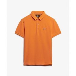 Koszulka polo z piki Superdry Classic. Brązowe koszulki polo męskie Superdry., m, bez wzorów, z materiału, bez ramiączek. Za 258.15 zł.