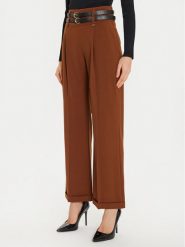 Artigli Spodnie materiałowe ACPA000675 Brązowy Regular Fit. Brązowe spodnie materiałowe damskie Artigli, bez wzorów, z materiału. Za 159.99 zł.