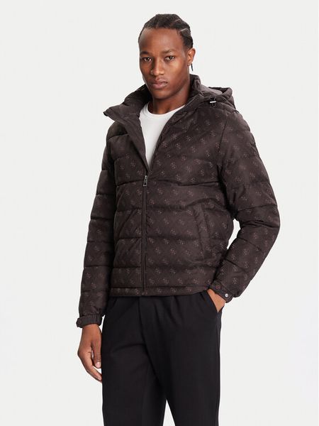 Guess Kurtka zimowa M5BL0B W2322 Brązowy Relaxed Fit. Brązowe kurtki męskie Guess, na zimę, m, z aplikacjami, z syntetyku, bez kaptura. Za 679.99 zł.