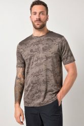 Męska T-Shirt rowerowy rękaw 1/2 siateczka nadruk na całej powierzchni. Brązowe t-shirty męskie JAY-PI, m, bez wzorów, z materiału, bez kołnierzyka. Za 179.99 zł.