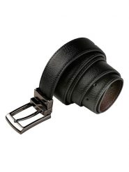 The Time of Bocha Skórzany pasek w kolorze czarno-brązowym rozmiar: 95. Brązowe paski męskie The Time of Bocha, bez wzorów, z materiału. Za 86.99 zł.