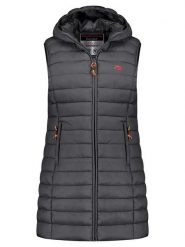 Geographical Norway Kamizelka pikowana "Vatikolor" w kolorze antracytowym rozmiar: L. Czarne kamizelki damskie Geographical Norway, l. Za 161.34 zł.
