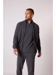 Perfect Cashmere Kaszmirowy kardigan "Cody" w kolorze antracytowym rozmiar: S. Czarne kardigany męskie Perfect Cashmere, s, bez wzorów, z kaszmiru, bez kołnierzyka. Za 434.99 zł.