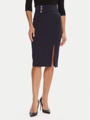 Rinascimento Spódnica ołówkowa CFC0126167003 Granatowy Slim Fit. Niebieskie spódniczki damskie RINASCIMENTO, s, bez wzorów, z syntetyku, ołówkowe. Za 319.99 zł.