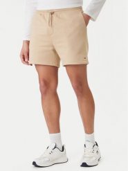 Tommy Jeans Szorty sportowe DM0DM21931 Beżowy Regular Fit. Brązowe szorty męskie Tommy Jeans, bez wzorów, z bawełny, sportowe. Za 126.99 zł.