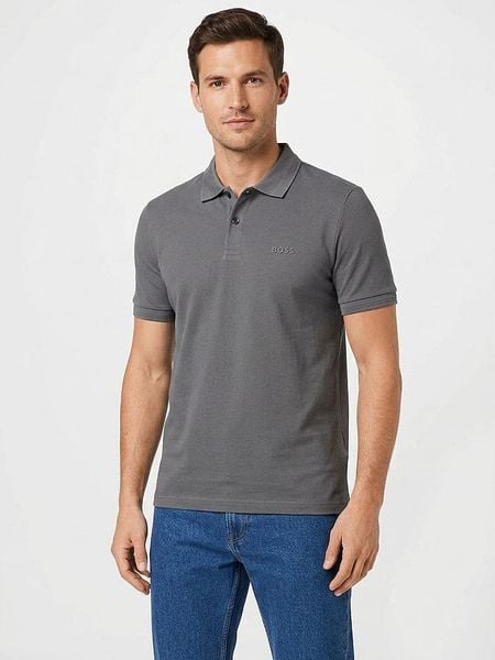 Hugo Boss Fashion Koszulka polo w kolorze szarym rozmiar: 3XL. Szare koszulki polo męskie Hugo Boss Fashion, xl, bez wzorów, z bawełny, bez ramiączek. Za 197.17 zł.