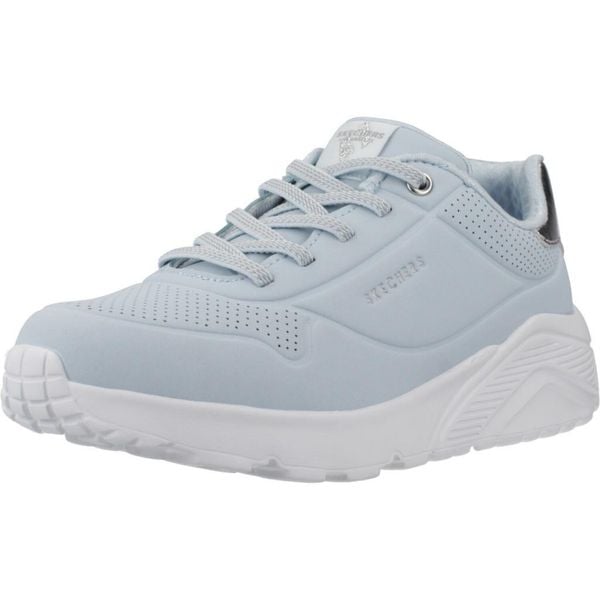 Buty SKECHERS UNO LITE-METALLIC MO Niebieski. Niebieskie obuwie trekkingowe damskie Skechers. Za 188.99 zł.