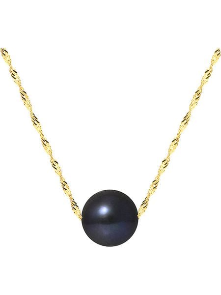 Mitzuko Złoty naszyjnik z perłą - dł. 42 cm rozmiar: onesize. Żółte naszyjniki damskie Mitzuko, złote. Za 448.99 zł.