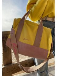 Fritzi aus Preußen Shopper bag w kolorze beżowo-żółtym - 40 x 29,5 x 14 cm rozmiar: onesize. Brązowe shopper bag damskie Fritzi aus Preußen, bez wzorów, z materiału, na ramię, bez dodatków. Za 156.61 zł.