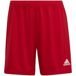 Spodenki damskie adidas Entrada 22. Białe szorty damskie Adidas, bez wzorów, sportowe. Za 55.00 zł.