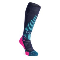 Skarpety narciarskie damskie Bridgedale Ski Lt Merino E Pattern. Czarne skarpetki damskie Bridgedale, bez wzorów. Za 75.99 zł.