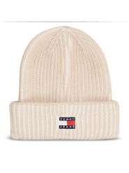 Tommy Jeans Czapka AW0AW16785 Beżowy. Brązowe czapki zimowe damskie Tommy Jeans, z jeansu. Za 199.99 zł.