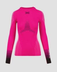 Koszulka damska X-Bionic Invent Graphics Shirt Ls Fluo Pink/White P400. Czerwone bluzki sportowe damskie X BIONIC, xs, bez wzorów, z materiału, bez ramiączek. Za 509.99 zł.