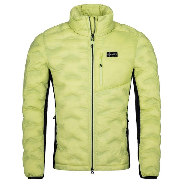 Męska ocieplana kurtka Kilpi ACTIS-M. Zielone kurtki męskie Kilpi, m, bez wzorów, z materiału, sportowe, z kapturem. Za 261.00 zł.