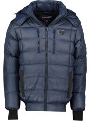 Geographical Norway Kurtka pikowana "Baptise" w kolorze granatowym rozmiar: L. Niebieskie kurtki męskie Geographical Norway, l, bez wzorów, prążkowane, bez kaptura. Za 231.68 zł.