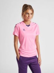 Damska koszulka Hummel hmlhmlCORE. Czerwone bluzki sportowe damskie HUMMEL, l, bez wzorów, z jersey, bez ramiączek. Za 118.50 zł.
