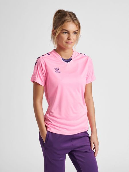 Damska koszulka Hummel hmlhmlCORE. Czerwone bluzki sportowe damskie HUMMEL, l, bez wzorów, z jersey, bez ramiączek. Za 118.50 zł.