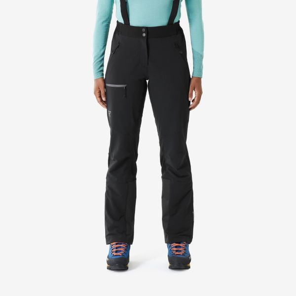 Spodnie alpinistyczne damskie Alpinism. Czarne spodnie dresowe damskie SIMOND, bez wzorów, z elastanu, sportowe. Za 349.99 zł.