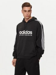 Adidas Bluza House of Tiro IV8126 Czarny Loose Fit. Czarne bluzy bez kaptura męskie Adidas, m, z bawełny. Za 199.99 zł.