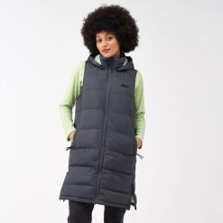 Ganella Regatta damska turystyczna kamizelka pikowana długa. Szare kamizelki damskie Regatta, długie. W wyprzedaży za 372.50 zł.