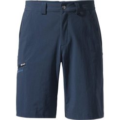 Spodenki turystyczne męskie Vaude Farley Stretch Bermuda II. Niebieskie szorty męskie Vaude, bez kołnierzyka. Za 287.99 zł.