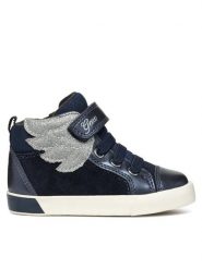 Geox Sneakersy B Kilwi Girl B36D5A 022NF C4P1W S Granatowy. Niebieskie buty sportowe dziewczęce Geox, bez wzorów, ze skóry, bez zapięcia. Za 199.99 zł.