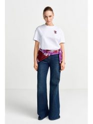 Rich & Royal Koszulka w kolorze białym rozmiar: M. Białe t-shirty damskie Rich & Royal, m, bez wzorów, z bawełny, bez kołnierzyka. Za 109.95 zł.