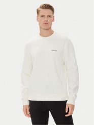 Calvin Klein Bluza Micro Logo K10K109926 Écru Regular Fit. Bluzy bez kaptura męskie CALVIN KLEIN, m, z syntetyku. Za 259.99 zł.