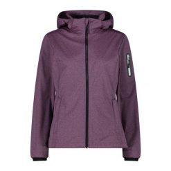 Damska kurtka turystyczna z kapturem CMP. Fioletowe kurtki damskie CMP, s, bez wzorów, z softshellu, z kapturem. Za 371.50 zł.