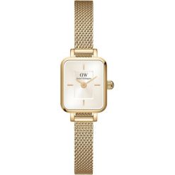 Daniel Wellington Kobietyzegarek Quadro Gold Zegarki damskie 1 ct Damski. Brązowe zegarki damskie Daniel Wellington, szklane. Za 633.99 zł.