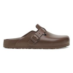 Klapki Birkenstock Boston Eva 1027386 brązowe. Brązowe klapki i japonki męskie z materiału. Za 467.97 zł.