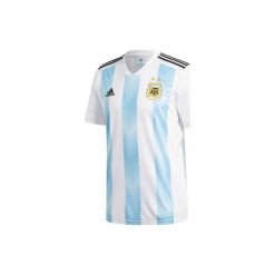 Koszulka do piłki nożnej krótki rękaw Argentyna 2010. Białe t-shirty damskie Adidas, xl, bez wzorów, z materiału, bez kołnierzyka. Za 279.99 zł.