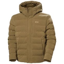 Kurtka z kapturem Helly Hansen Alby. Brązowe kurtki męskie Helly Hansen, bez wzorów, z puchu, sportowe, z kapturem. Za 1,032.00 zł.