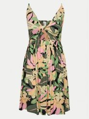 Roxy Sukienka letnia Evening Glow Again ERJWD03787 Kolorowy Regular Fit. Sukienki damskie Roxy, na lato, s, bez wzorów, z wiskozy, bez kołnierzyka, bez ramiączek. Za 179.99 zł.