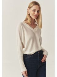 TATUUM Sweter w kolorze kremowym rozmiar: XL. Brązowe swetry klasyczne damskie Tatuum, xl, z wełny, bez kołnierzyka. Za 195.31 zł.