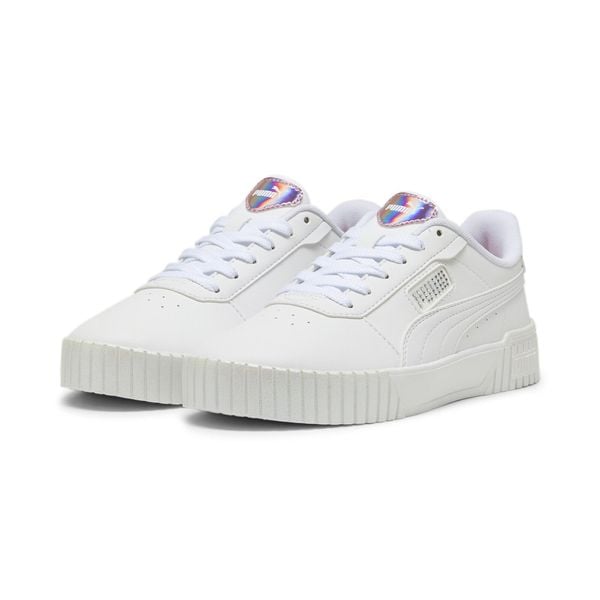 Damskie Buty Sportowe Carina 2.0 GirlPower. Białe buty sportowe na co dzień damskie Puma, bez wzorów, z gumy, trekkingowe. Za 243.99 zł.