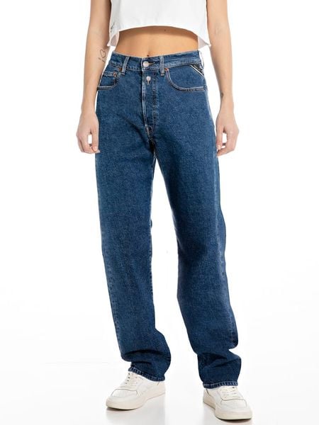 Replay Dżinsy - Straight fit - w kolorze niebieskim rozmiar: W29/L34. Niebieskie jeansy damskie Replay, z podwyższonym stanem. Za 346.95 zł.