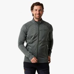Bluza polarowa rozpinana turystyka męska Swedemount Lofoten Midlayer Full Zip. Zielone bluzy bez kaptura męskie SWEDEMOUNT, m, z materiału. Za 185.00 zł.