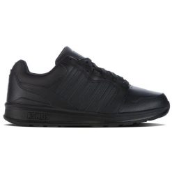 Buty K-Swiss Rival Trainer 09078-029-M czarne. Czarne buty sportowe na co dzień męskie ze skóry ekologicznej, bez zapięcia. Za 365.87 zł.