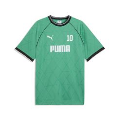 Męska koszulka piłkarska PUMA Sport Pinnacle PUMA. Zielone t-shirty sportowe męskie Puma, m, bez ramiączek, do biegania. Za 149.00 zł.