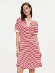 Tommy Hilfiger Sukienka letnia WW0WW41567 Czerwony Regular Fit. Czerwone sukienki damskie Tommy Hilfiger, na lato, s, bez wzorów, z bawełny, bez kołnierzyka, bez ramiączek. Za 699.99 zł.