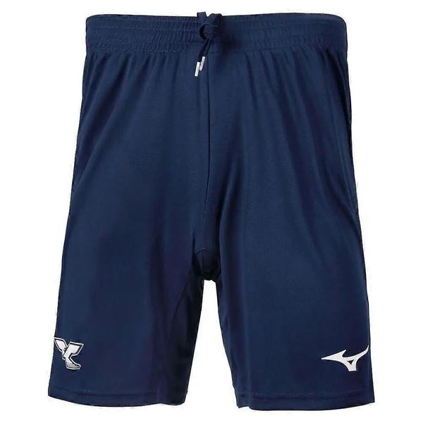 Krótka Lazio Rzym 125 ans. Niebieskie szorty męskie Mizuno, bez wzorów, z materiału. Za 190.20 zł.
