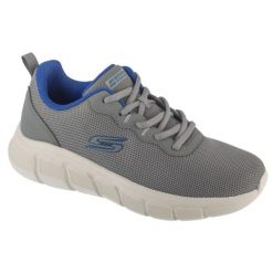 Buty sportowe Sneakersy męskie, Bobs B Flex - Icy Edge. Szare buty sportowe na co dzień męskie Skechers, bez zapięcia, trekkingowe. Za 239.99 zł.
