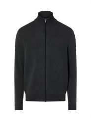 Nils Sundström Męski kardigan Mężczyźni Bawełna czarny|szary marmurkowy, XXL. Czarne kardigany męskie Nils Sundström, m, bez wzorów, z bawełny, bez kołnierzyka. Za 349.95 zł.