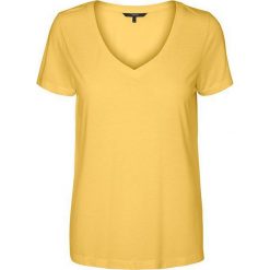 Vero Moda Koszulka damska Spicy V-neck Ss Top Color Yarrow (rozmiar M). Bluzki damskie Vero Moda, m, bez wzorów, bez kołnierzyka. W wyprzedaży za 28.00 zł.
