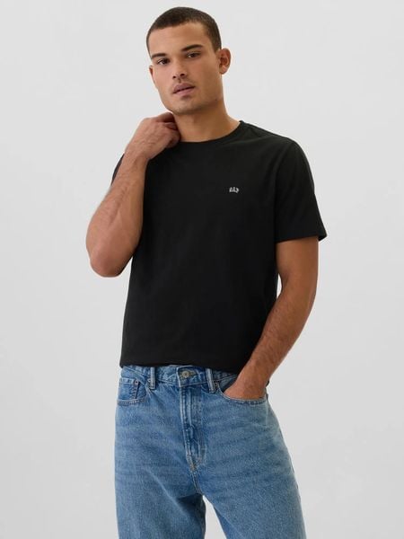 T-SHIRT MĘSKI GAP KOSZULKA 502022-02-XS. Czarne t-shirty sportowe męskie GAP, m, z bawełny, bez ramiączek, na fitness i siłownię. Za 99.00 zł.