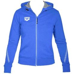 Damska bluza z kapturem full zip Arena Team Line. Niebieskie bluzy z kapturem damskie Arena, l, z materiału. Za 313.50 zł.