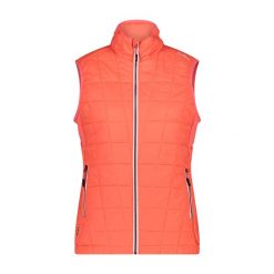 Damska kurtka bez rękawów CMP Unlimitech. Brązowe kurtki damskie CMP, bez wzorów, bez kaptura. Za 437.40 zł.